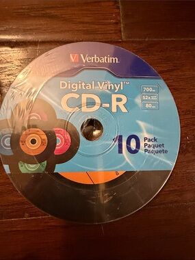 Verbatim Digital Vinyl CD-R 10 Pack - Blue